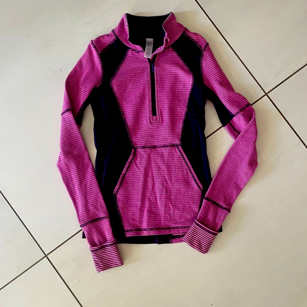Ivivva Pink and Black Cowl Neck Jacket